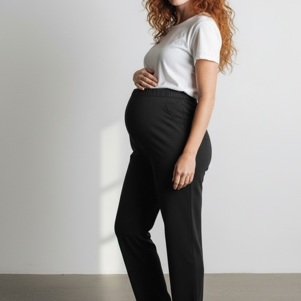 Liz Lange Black Maternity Straight Leg Pants